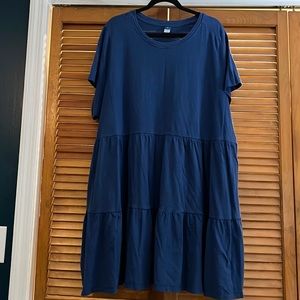 Old Navy tiered cotton short sleeve dress